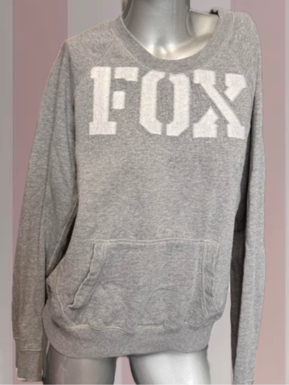 FOX Racing Vintage Y2K Sweatshirt W/ Kangaroo Pocket